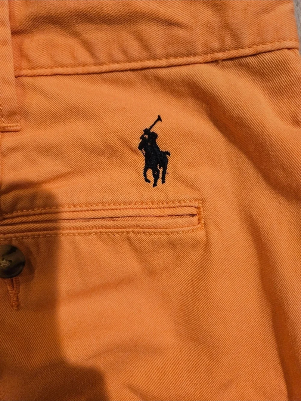 Polo by Ralph Lauren Orange Flat-Front Chino Shorts